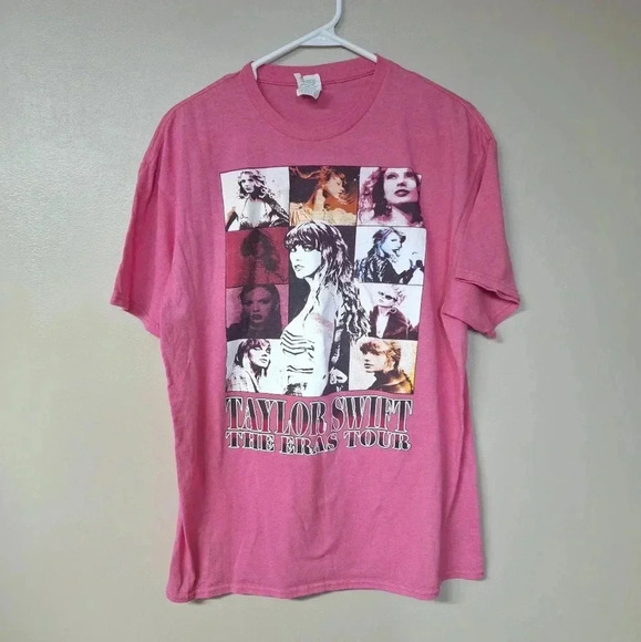 Taylor Swift The Eras Tour Womens Pink Graphic T-Shirt Delta Weight Pro Large - Picture 13 of 15